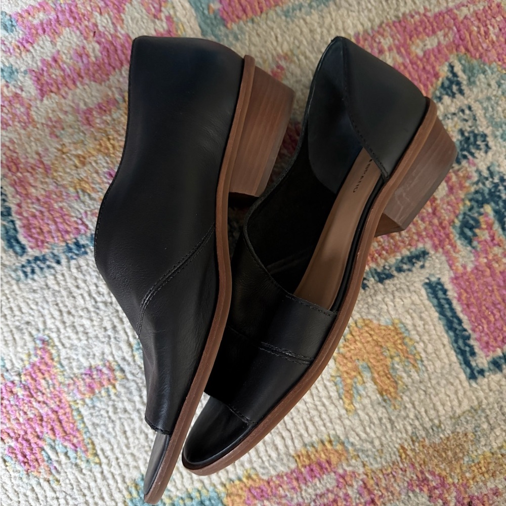 Lucky Brand Black Leather Mules - Picture 2 of 3